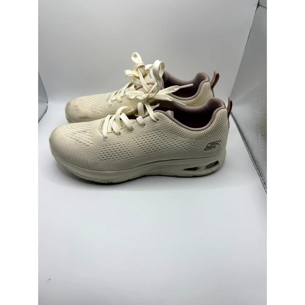 Skechers Memory Foam 99946MC‎ NAT Womens 9 Sneakers Beige Athletic Running Shoes